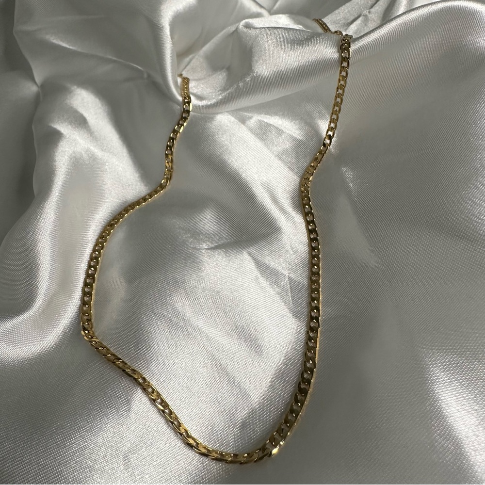 Men's 18k Gold Plated Curb Chain